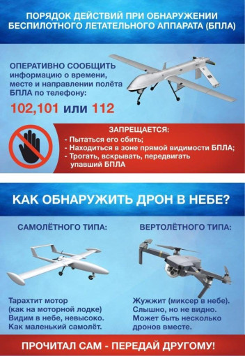Порядок действий при обнаружении беспилотного летательного аппарата Порядок действий при обнаружении беспилотного летательного аппарата.